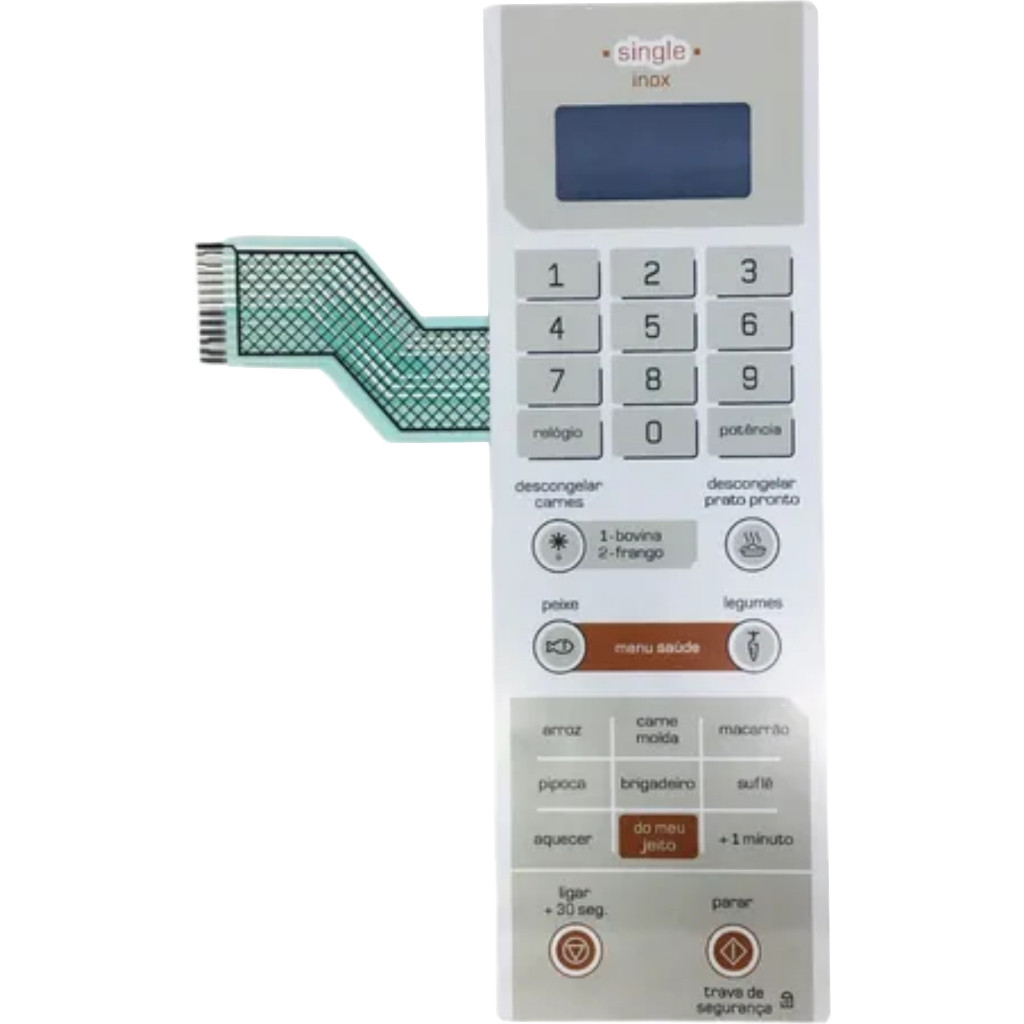Teclado Membrana  Micro-ondas COMPATÍVEL C/ BMY25 BRASTEMP