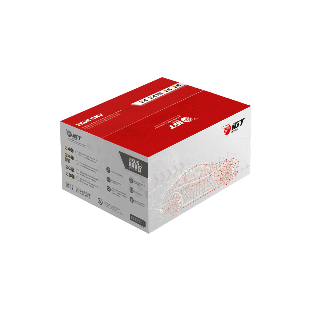 Kit GNV 5ª Geração Zeus OBD IGT 3 e 4 Cilindros