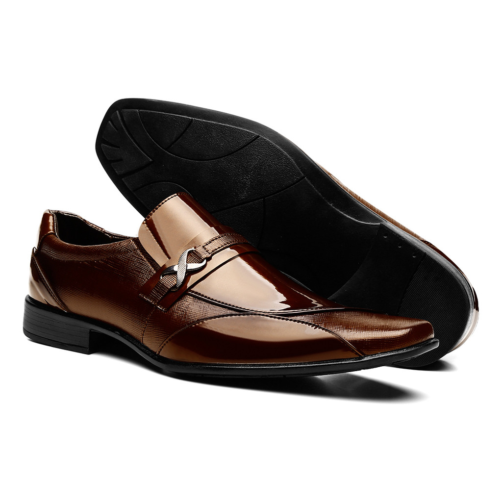 Sapato Social Masculino Confort Casual Clássico + Brindes