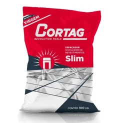Espaçador Nivelador 1,0mm Slim 100 Peças - Cortag