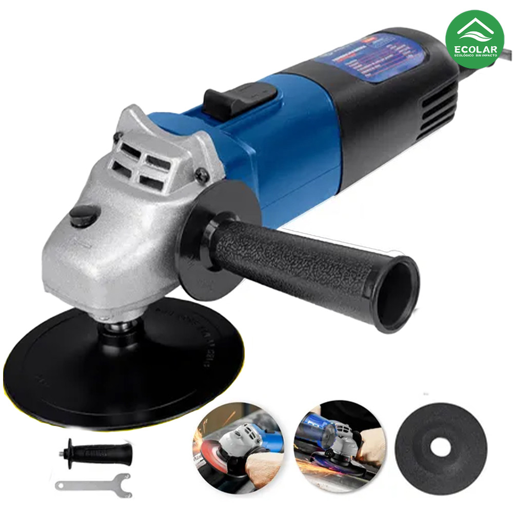 Esmerilhadeira Angular Multifuncional 800-2200W - RPM 13000-6600 110V/220V para Metal em Oferta na Shopee