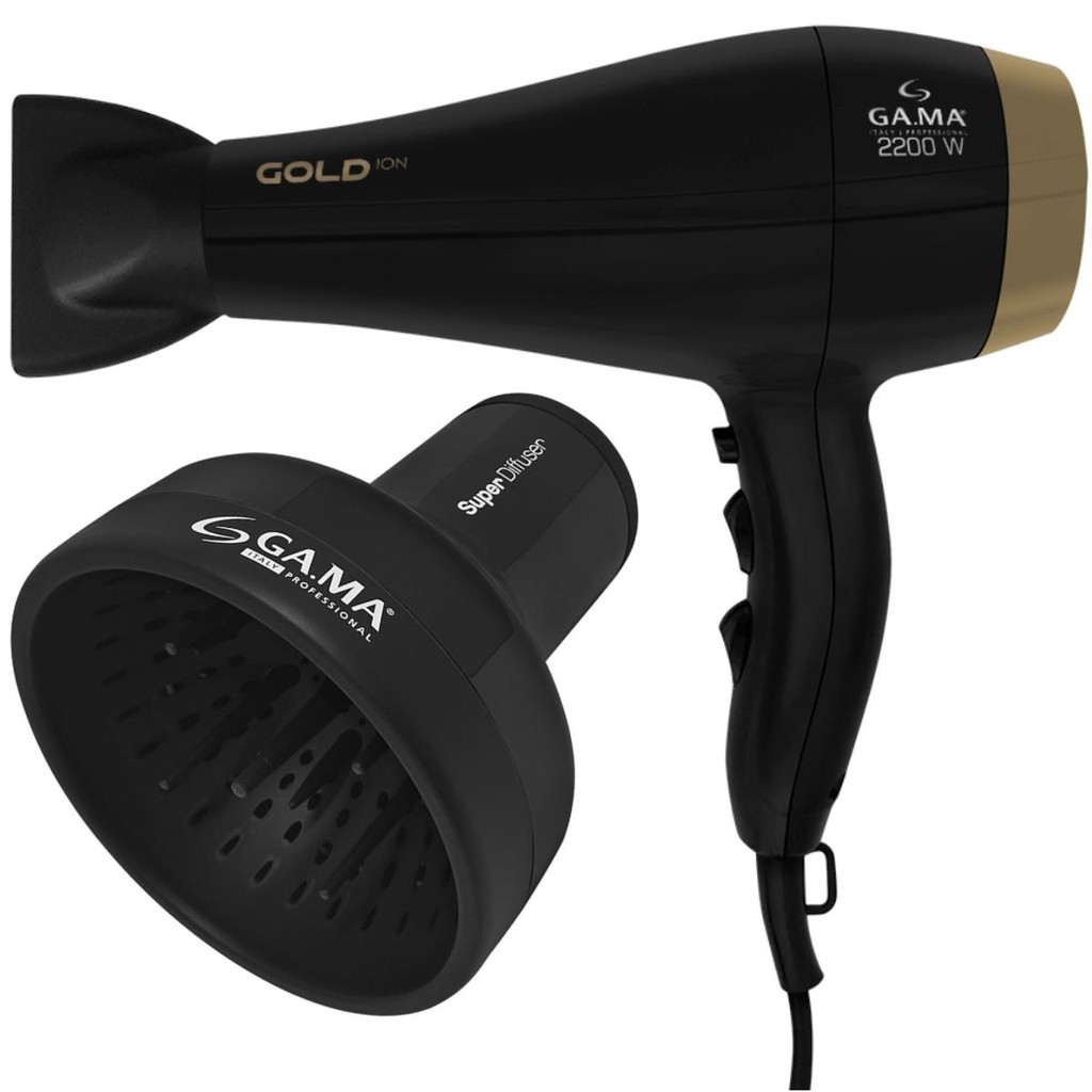 Kit Secador Gold Ion e Difusor Universal em Oferta na Shopee