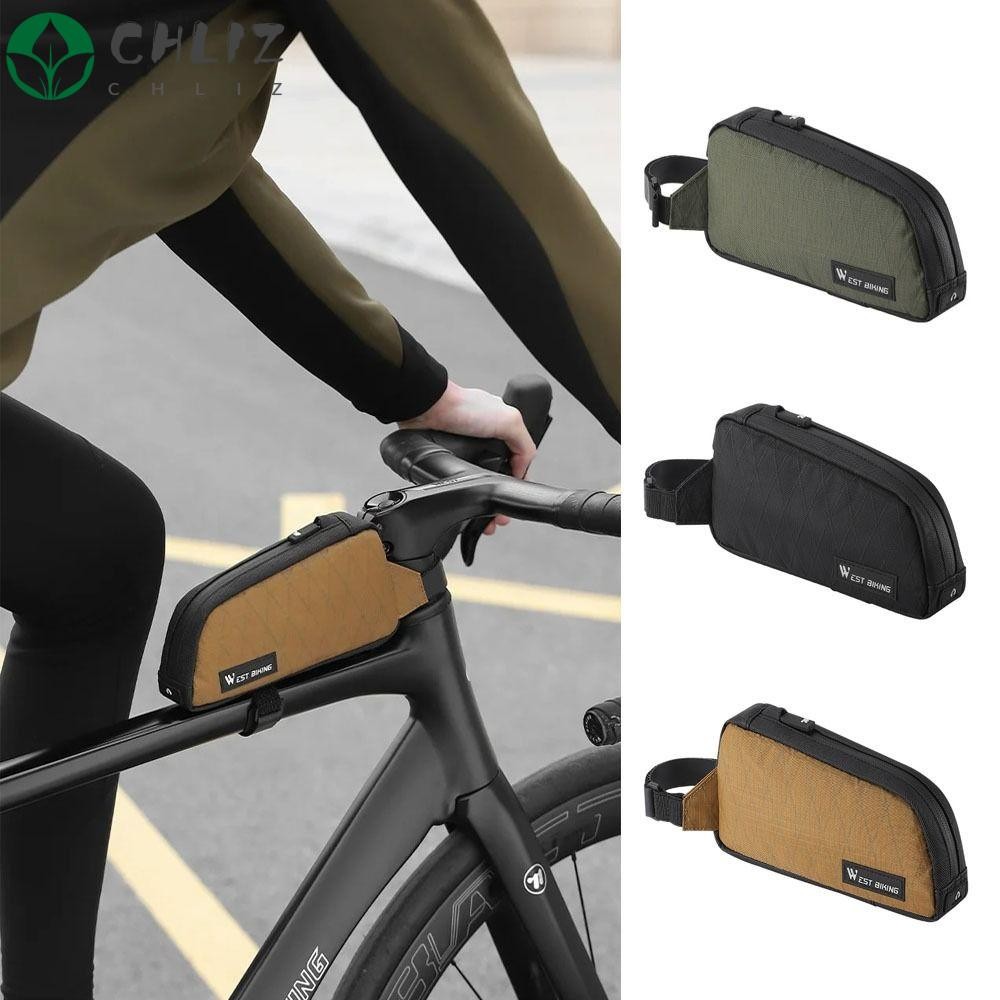 CHLIZ Bolsa Triangular Para Quadro Frontal De Ciclismo , Durável Tubo Superior De Bicicleta De 1L , Mini Portátil Alta Q