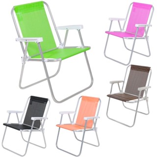 Cadeira de Praia Alta em Alumínio Várias Cores Sannet BEL em Oferta na Shopee