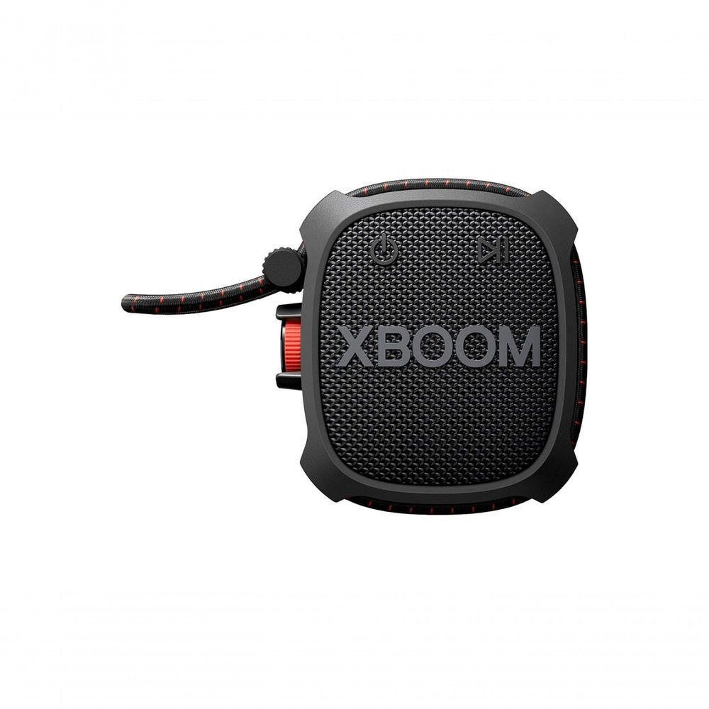 LG XBOOM XG2T Caixa De Som Bluetooth Portátil - Resistência Militar, À Prova D'Água IP67 Cordão Ajustável - Audio
