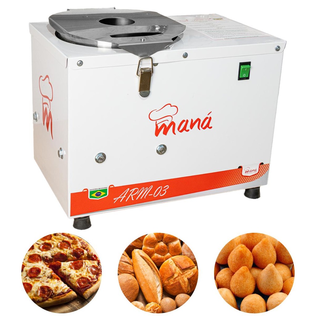 Amassadeira Rápida 3kg Masseira Para Massas Pesadas Bivolt ARM-3 Maná