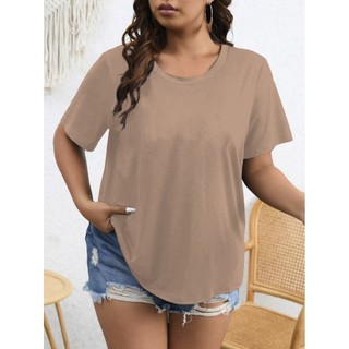 T Shirt Plus Size Clássica Camisa Casual Fitness Sem Estampa Camiseta Confortável Blusa Oversized