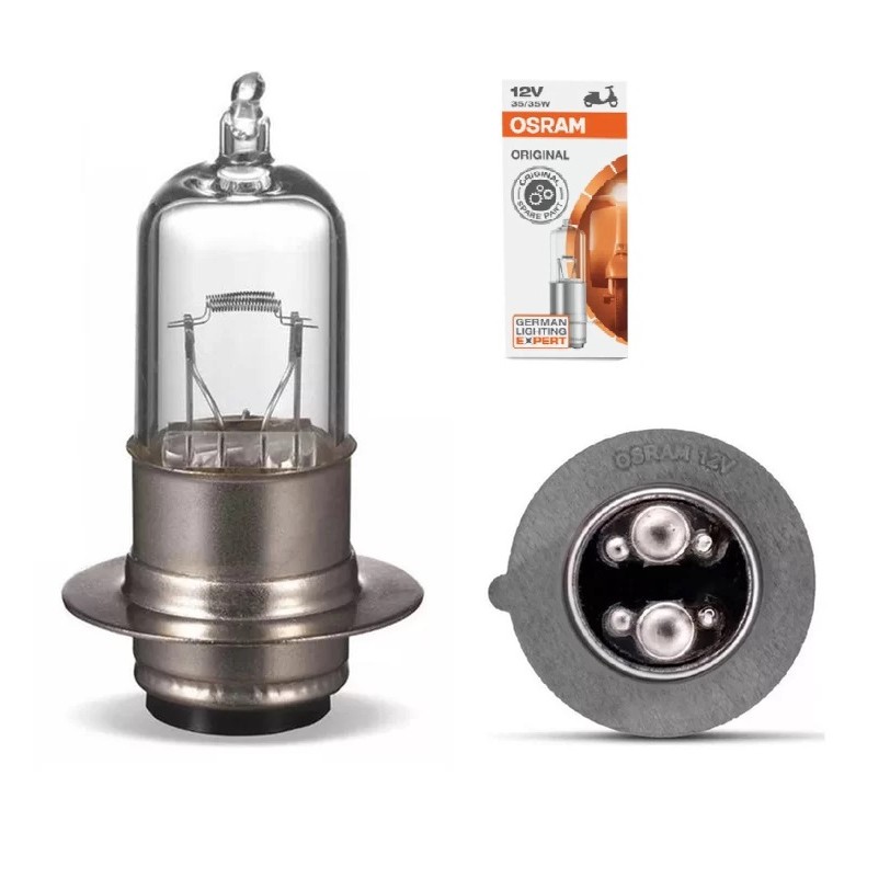 Lâmpada Farol Moto Biz 100 125 Bros Nxr125 150 Pop Osram Original