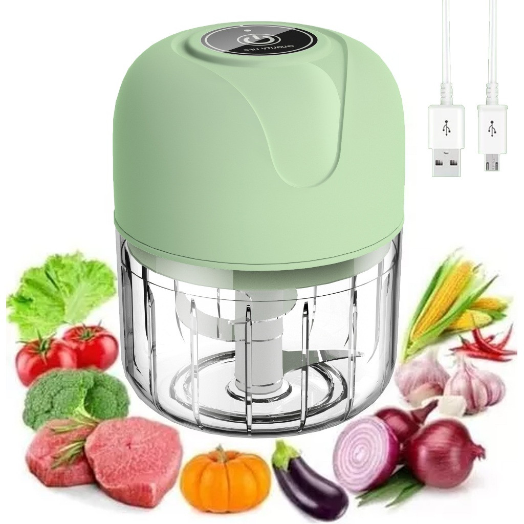 Mini Processador Triturador Sem Fio Elétrico De Alimentos Para Legumes Alho Gengibre 250ML