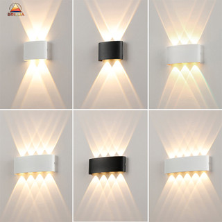 Arandela LED Meia Lua de Parede Luminária Fachos  4w 6w 8w 10w Branco Ou Preta Branco Que…