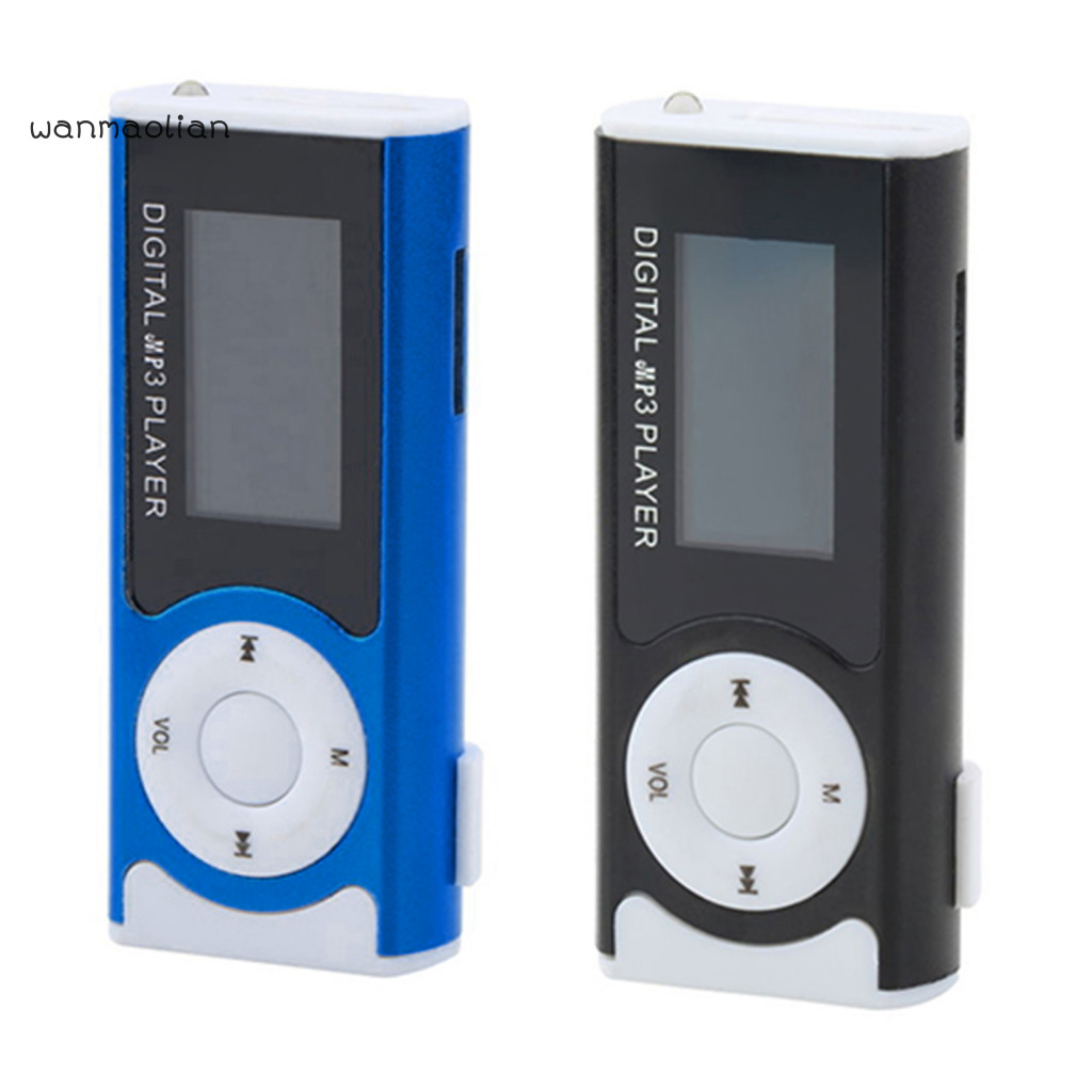 Clipe De Tela LCD De 13 Polegadas USB Mini Mp3 Music Player Suporte 16GB Micro SD-Card