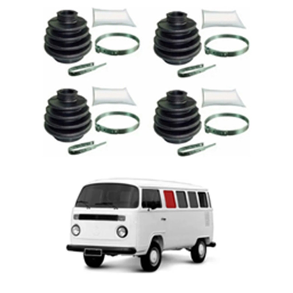 4 Kits Coifas Cambio E Roda Kombi  1978  Até  1997  Clipper