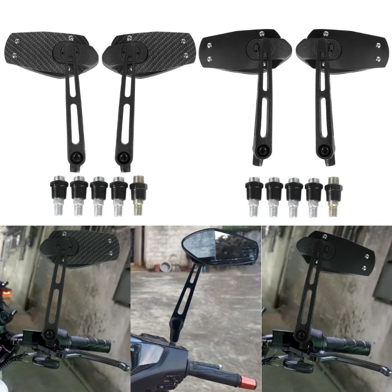 Ace Anti Bicicleta Retrovisor Espelho Forte ABS Quadro Lateral Vidro Visibilidade Aprimorada Universal Para Dois Rodas
