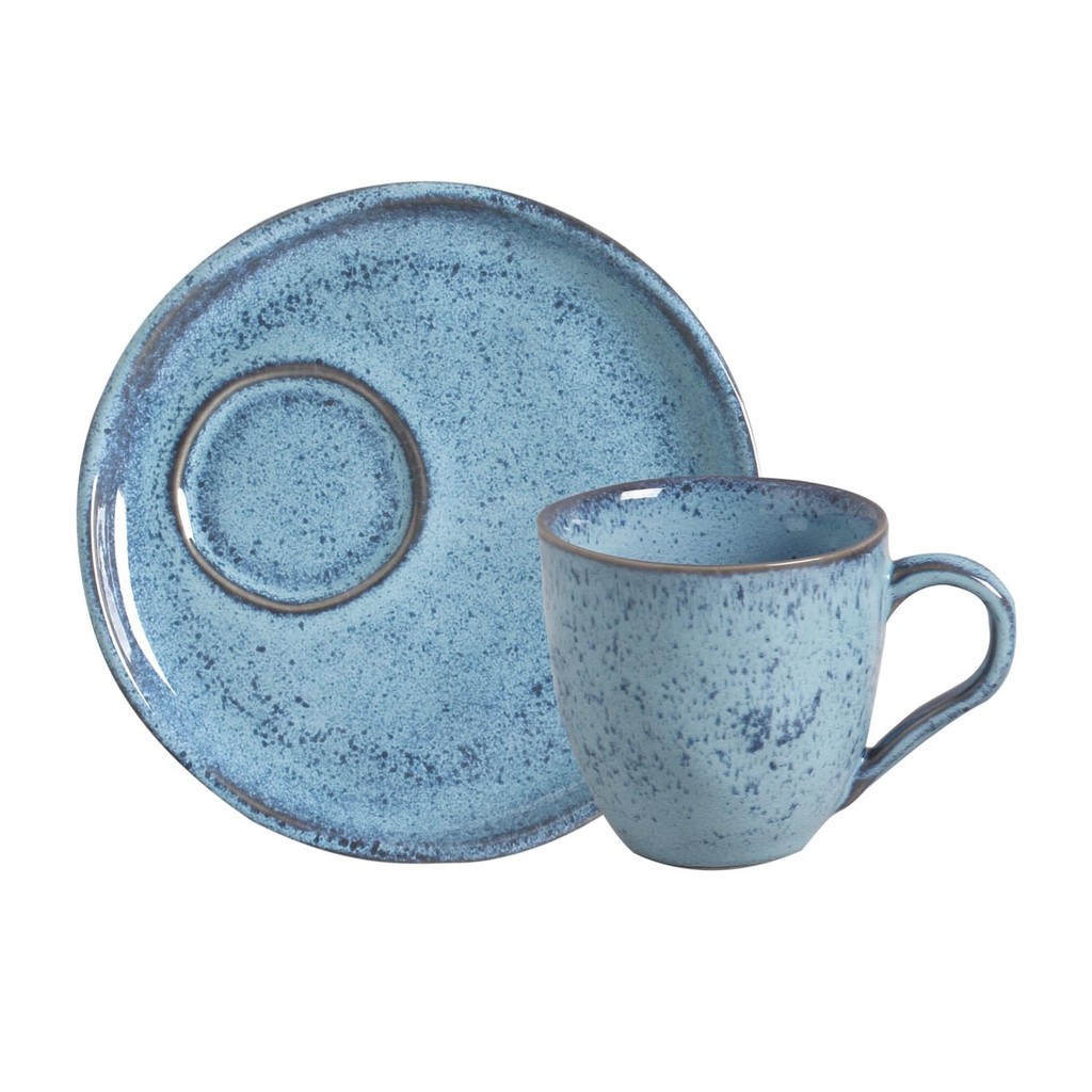 Conjunto com 6 Xícaras De Chá Orgânico 170ml com 6 Pires Descentralizado Breeze em Oferta na Shopee