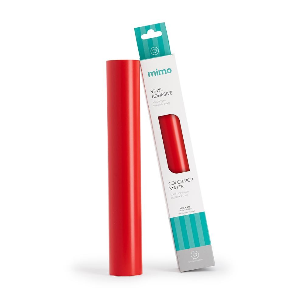 Adesivo Vinil Color Pop Fosco - Vermelho Puro - Mimo - 30,5 cm x 1,22 m - 1 Und em Oferta na Shopee