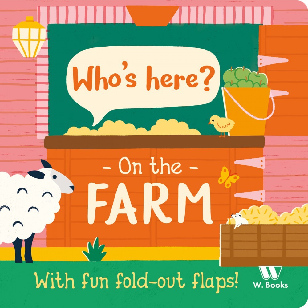 Livro Cartonado Who's here? In the farm W.Books