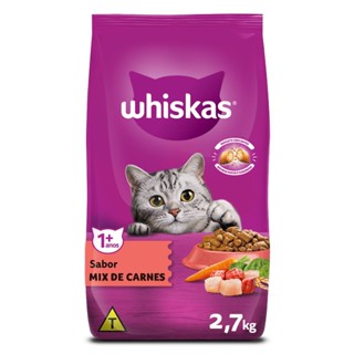 Ração Whiskas Gatos Adultos 1+ Anos Mix Carnes 2,7Kg Alimento Premium Macio Saboroso 30%Proteína em Oferta na Shopee