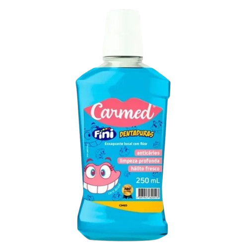 Enxaguante Bucal Carmed Fini Dentaduras 250ml