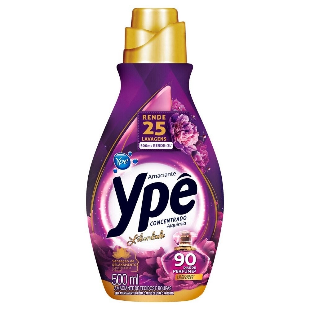 Amaciante Ypê Concentrado Liberdade 500ml Embalagem com 12 Unidades - Home & Living