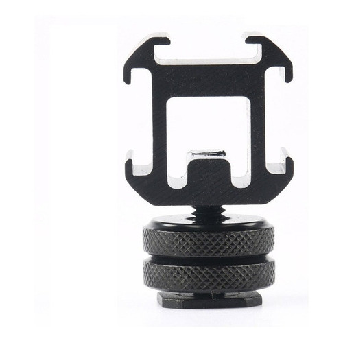 Suporte De Flash Triplo Com Adaptador Sapata Led Microfone