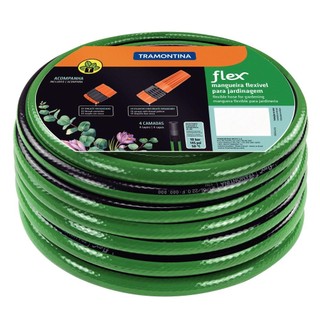 Mangueira Listrada 10m com Engate Tramontina 79167/100 em Oferta na Shopee