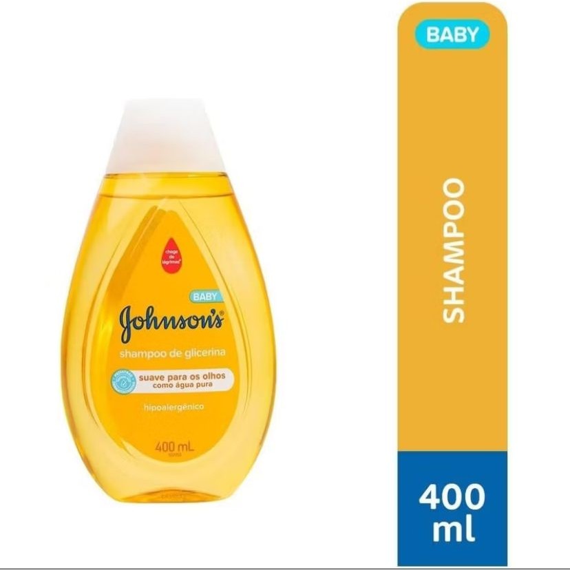 Shampoo Infantil de Glicerina Hipoalergênico Johnson's Baby Regular  400ml