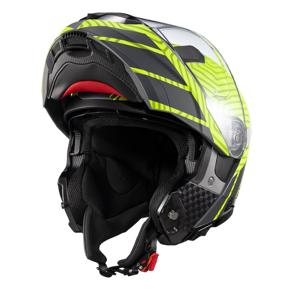Capacete Robocop Articulado Texx Kratos Cyber Amarelo Moto