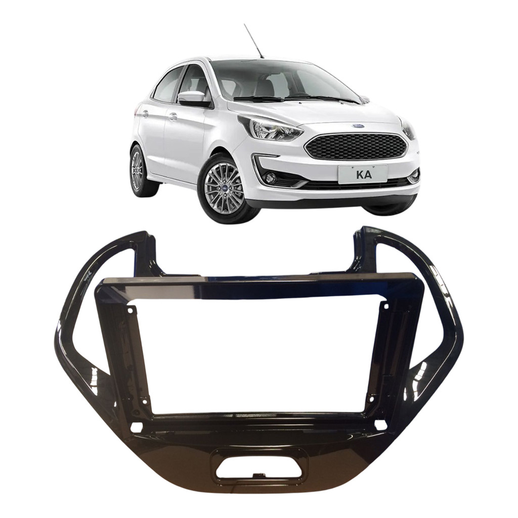 MOLDURA PARA CENTRAL MULTIMIDIA MP5 9 POL 2 DIN FORD KA FREESTYLE 2014 A 2018 89/C14