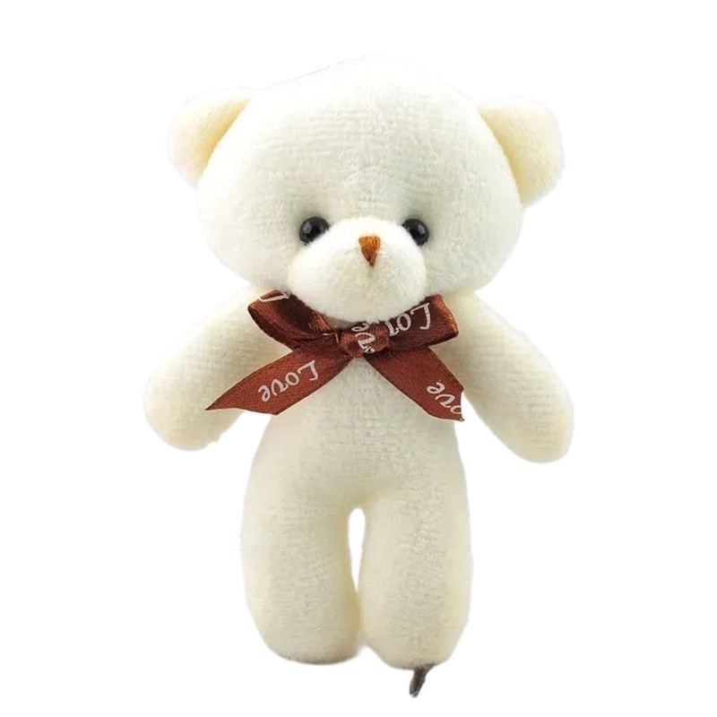 12CM Boneca Urso Pingente Brinquedo De Pelúcia Chaveiro Criativo Pequeno Para Crianças em Oferta na Shopee