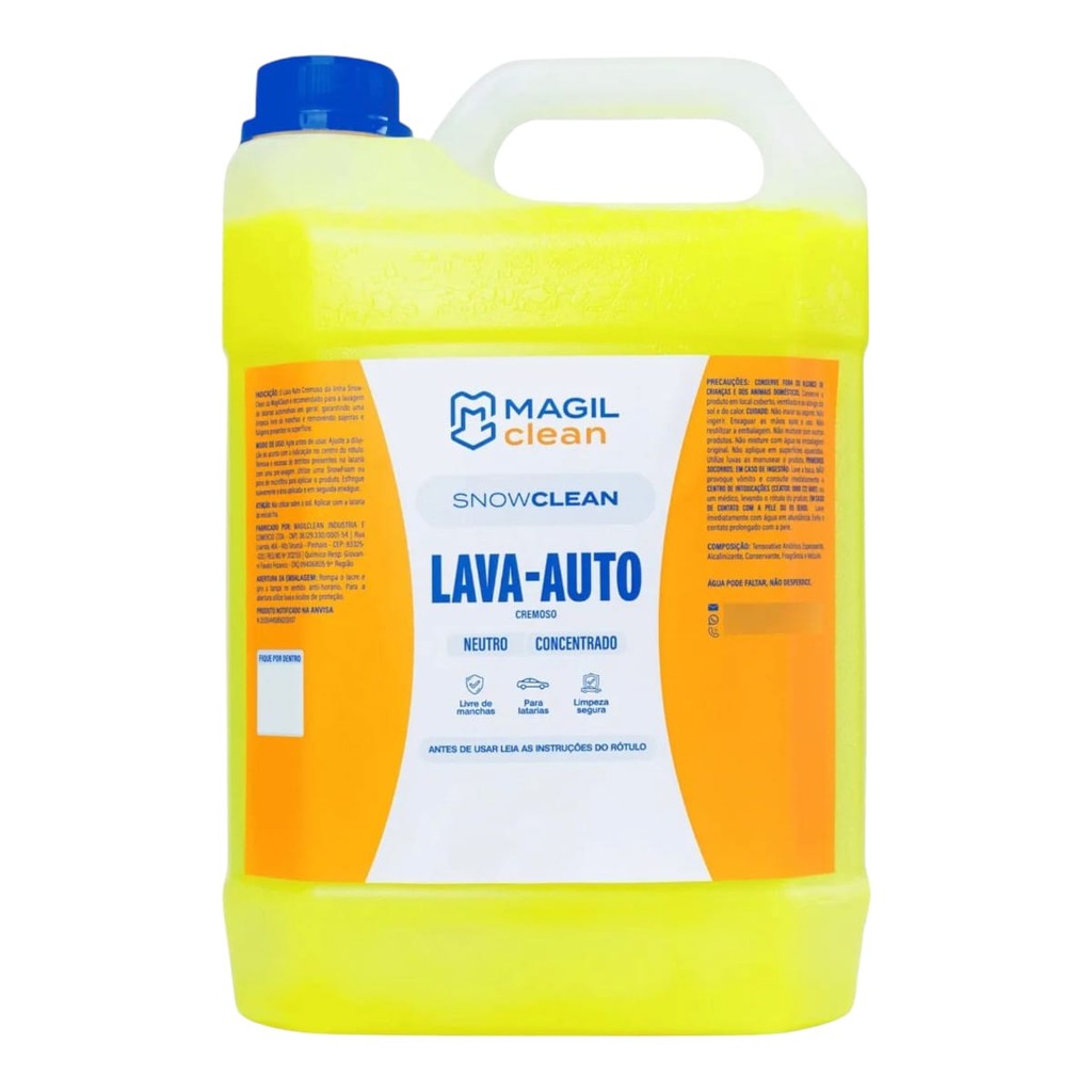 Lava Auto Cremoso Mega Clean Neutro Magil Clean Concentrado em Oferta na Shopee