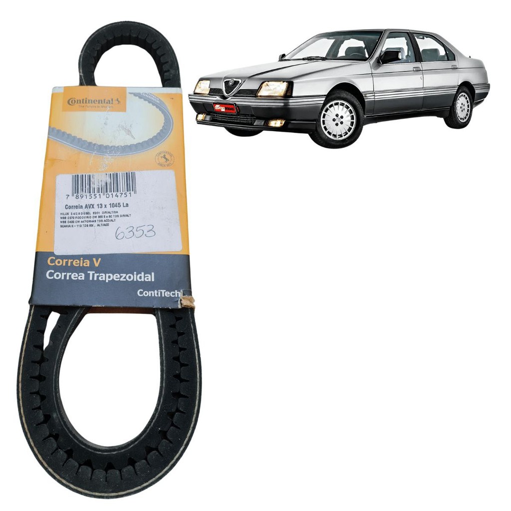 Correia Do Alternador Automotiva 13X1045 Continental