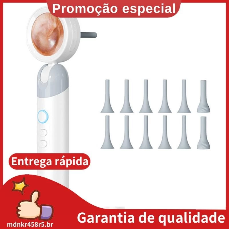 Otoscópio Visual De Ouvido 1.38 Polegadas IPS Endoscópio Sem Fio 1080P HD Câmera Cera Limpa Tirar Imagem Inspeção De Víd