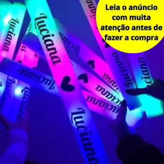 Adesivos Personalizados Para Bastão Led Espuma 30x15cm em Oferta na Shopee