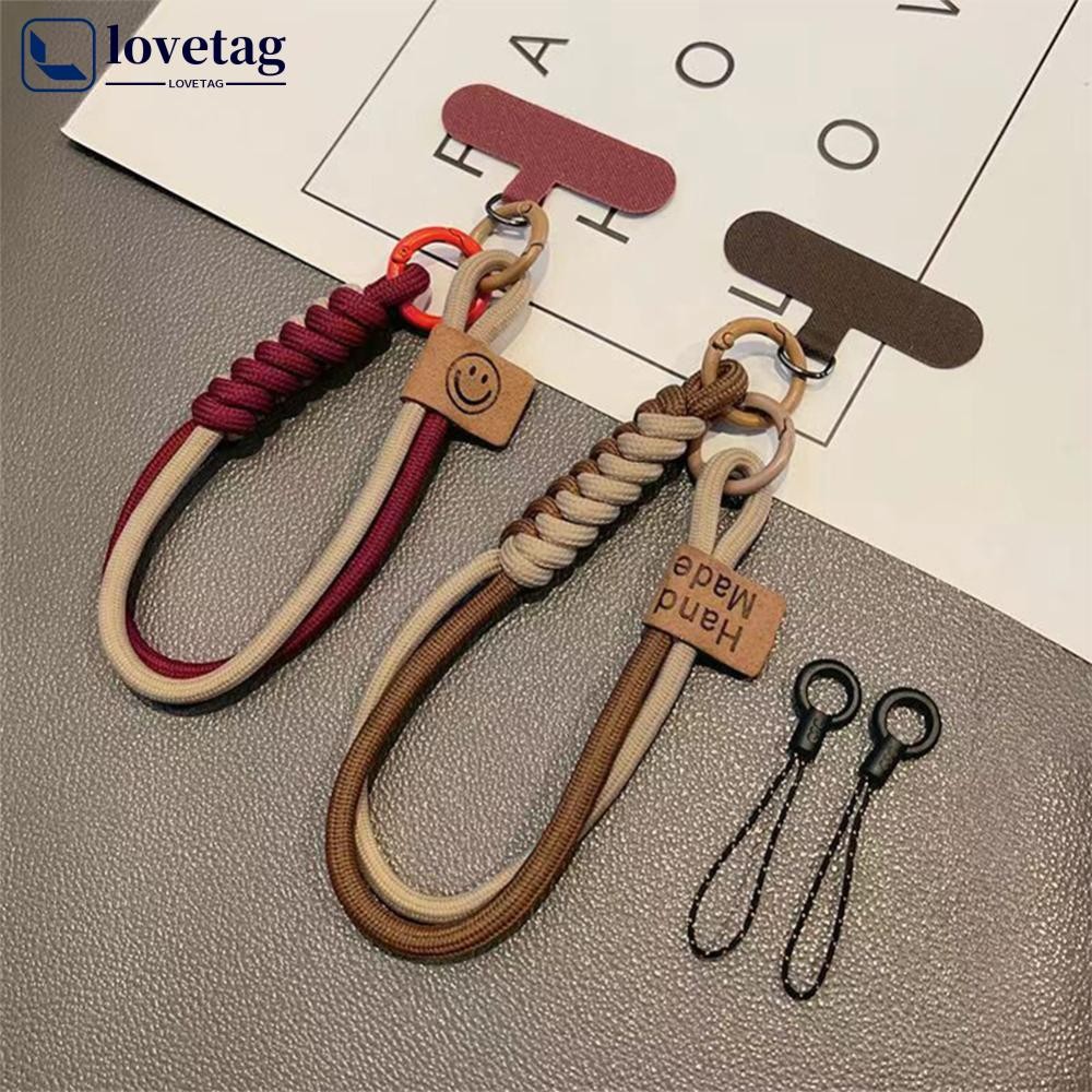 LOVETAG Colisão Cor Tecido Caso De Telefone Universal Pendurado Corda Curto Pingente Portátil Anti Queda Versátil Pulsei em Oferta na Shopee