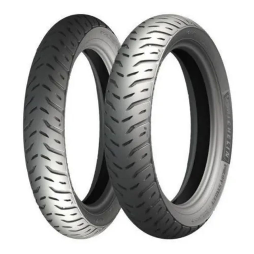 Par Pneu Moto Michelin PILOT STREET 2 100/80-17 + 130/70-17 Sem Câmara