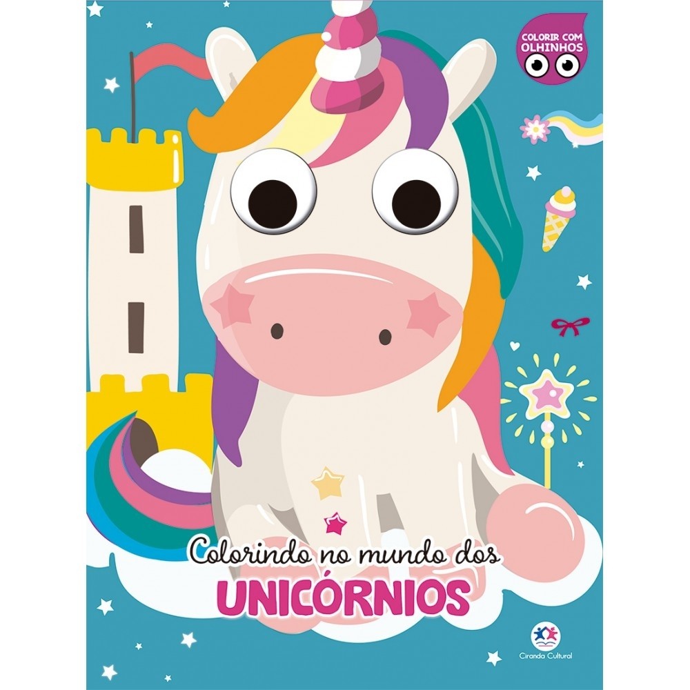 Livro Colorindo no mundo dos unicórnios em Oferta na Shopee