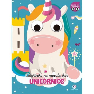 Livro Colorindo no mundo dos unicórnios em Oferta na Shopee