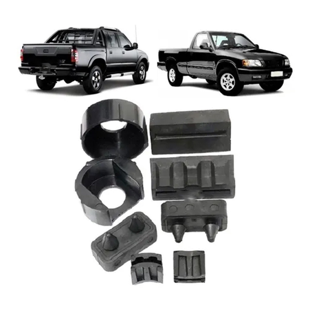 Kit Bucha Reparo Dobradiça Tampa Traseira S10 1995-2011 8pçs
