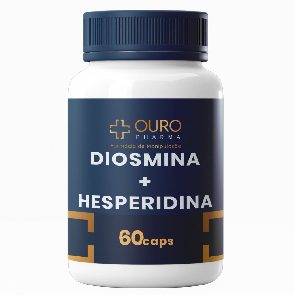 Diosmina 450mg + Hesperidina 50mg Circulação 60 ou 120 Cápsulas