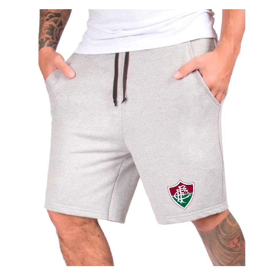 Short De Moletom Fluminense Qualidade Flanelada em Oferta na Shopee