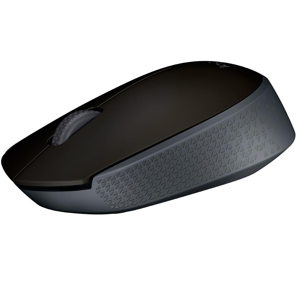 Mouse Óptico Logitech M170, Sem Fio, DPI 1.000, 3 Botões, Preto/Cinza - 910-004940 — imagem 2 de 2