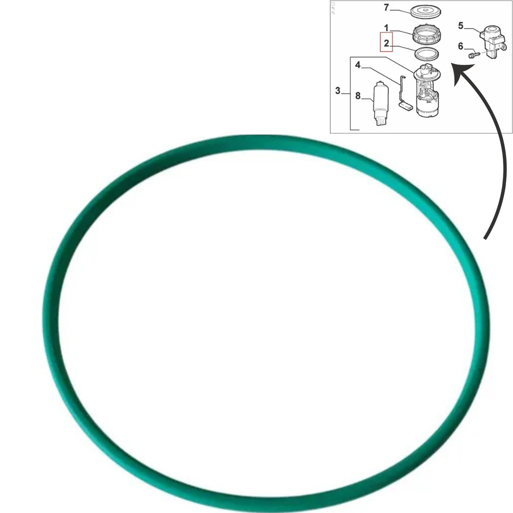 Guarnição Anel Vedação Flange Tanque Combustivel Sentra Livina Tiida Gran Livina 1.8 2.0 Flex DS1470