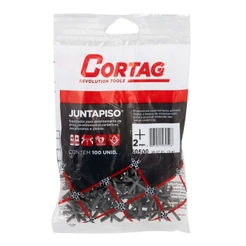 Espaçador Nivelador 2,0mm Juntapiso 100 Peças - Cortag