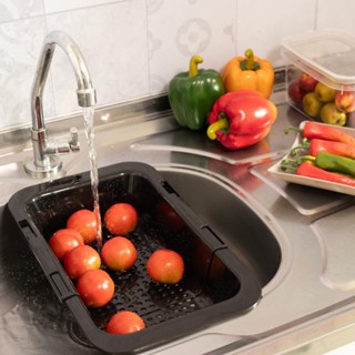 Escorredor de Pia Ajustável Retrátil Multiuso Preto Plasútil em Oferta na Shopee