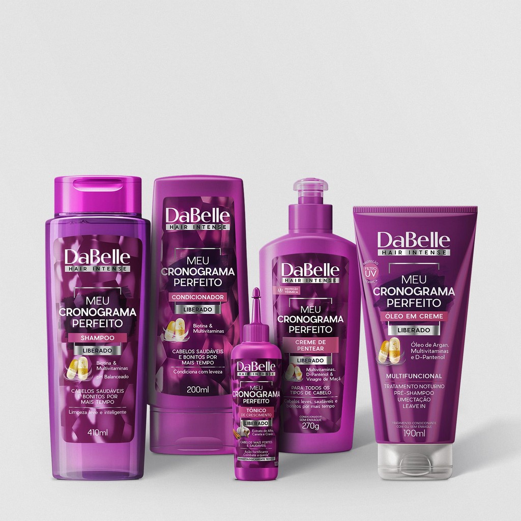 Kit DaBelle Meu Cronograma Perfeito Essencial (5 Produtos) - Beauty