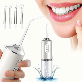 Irrigador Dental Oral Recarregavél 220ml Higiene Limpeza Bucal Portátil Limpador de Dente em Oferta na Shopee