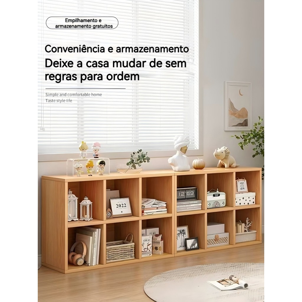 Estante Organizador Livreiro Prateleira Para Sala Quarto Escritório Rack de armazenamento Organizador