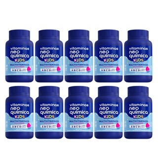 Kit 10 Vitamina Kids Sabor Morango 60 Comp - Neo Química em Oferta na Shopee