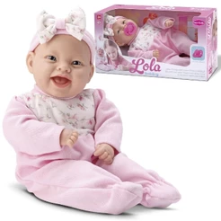 Boneca Lola Baby Com Chupeta Rosa Bebê Menina Brinquedo Infantil -Bambola