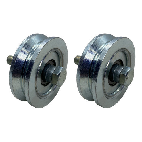 Kit 2 Roldana Aliaço Portão 2 Polegada (5,0cm) Trilho V Cantoneira